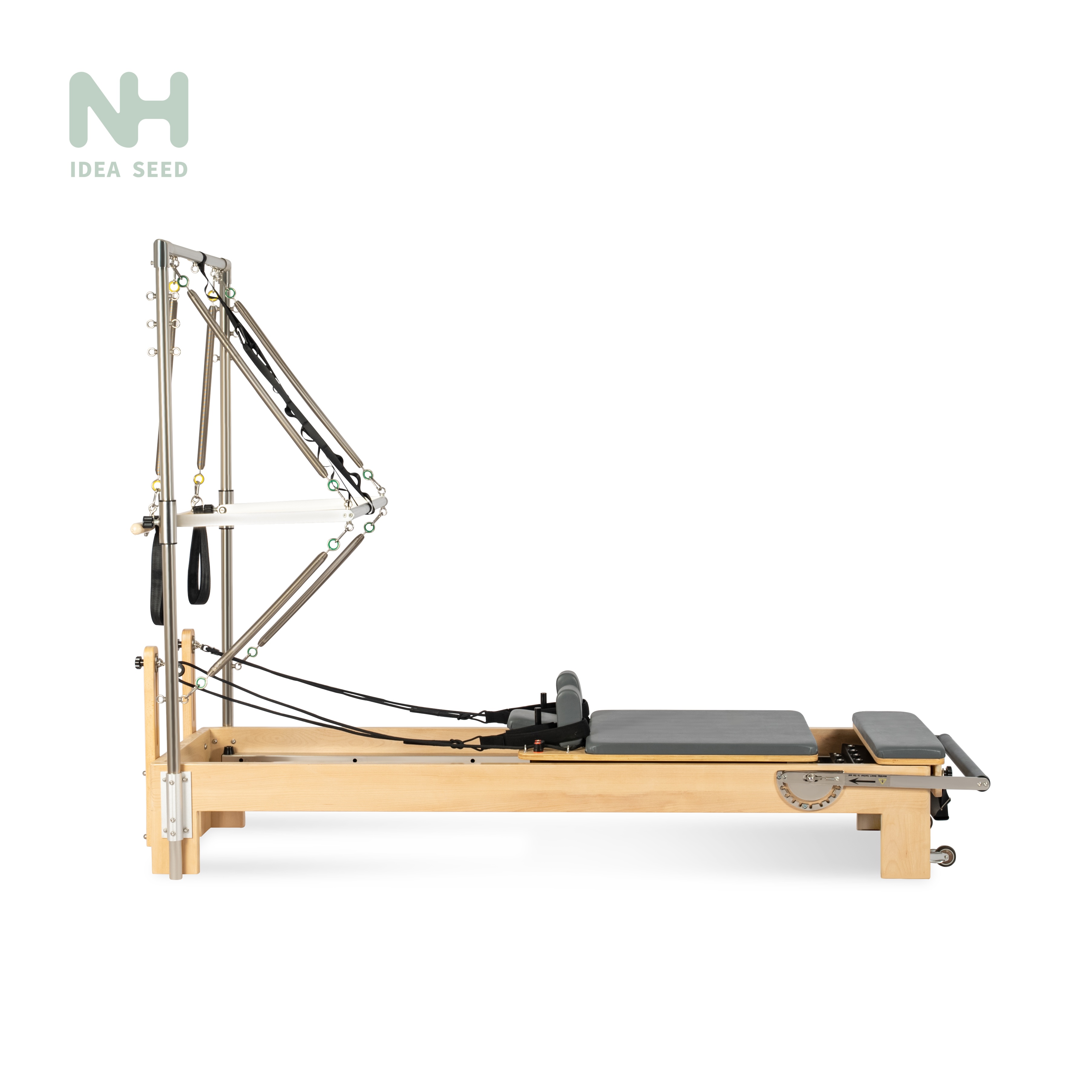 Wood Pilates Reformer with Half Tower NH-PM013
